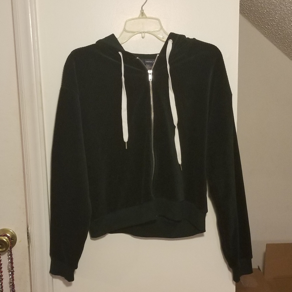 Forever 21 dark green hoodie - size Medium